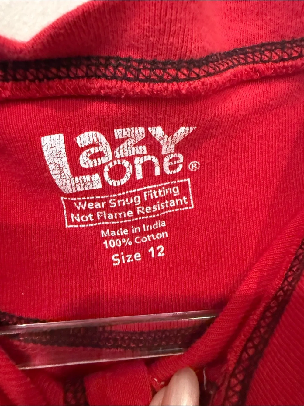 Lazy One Bear Bum Red Kids One-Piece Pajamas